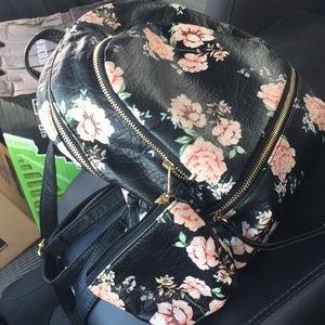 Floral mini backpack